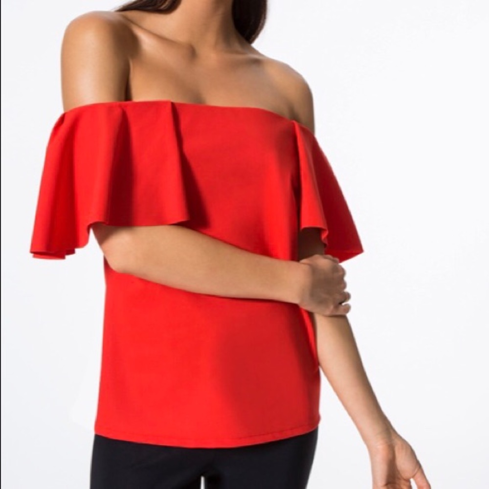 ❣️Carbon 38 Red Off shoulder top